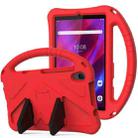 For Lenovo Tab M8 TB-8505F/X(HD)/8705 EVA Flat Anti Falling Protective Case Shell with Holder(Red) - 1