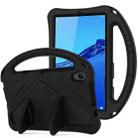 For Huawei MediaPad M5 Lite 8 EVA Flat Anti Falling Protective Case Shell with Holder(Black) - 1