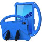 For Huawei MediaPad M5 Lite 8 EVA Flat Anti Falling Protective Case Shell with Holder(Blue) - 1