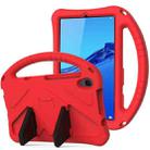 For Huawei MediaPad M5 Lite 8 EVA Flat Anti Falling Protective Case Shell with Holder(Red) - 1