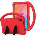 For Huawei MatePad T8 EVA Flat Anti Falling Protective Case Shell with Holder(Red) - 1