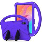 For Huawei MatePad T8 EVA Flat Anti Falling Protective Case Shell with Holder(Purple) - 1