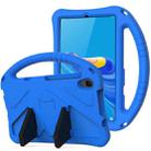 For Huawei MediaPad M6 8.4 EVA Flat Anti Falling Protective Case Shell with Holder(Blue) - 1