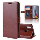 Crazy Horse Horizontal Flip PU Leather Case for OPPO Realme 3 Pro / Realme X Lite, with Wallet Holder & Card Slots & Photo Frame(Brown) - 1