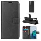 For Samsung Galaxy S21+ 5G Retro Calf Pattern Buckle Horizontal Flip Leather Case with Holder & Card Slots & Wallet (Black) - 1