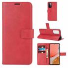 For Samsung Galaxy A72 5G / 4G Retro Calf Pattern Buckle Horizontal Flip Leather Case with Holder & Card Slots & Wallet (Red) - 1