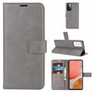For Samsung Galaxy A72 5G / 4G Retro Calf Pattern Buckle Horizontal Flip Leather Case with Holder & Card Slots & Wallet (Gray) - 1