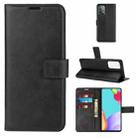 For Samsung Galaxy A52 5G / 4G Retro Calf Pattern Buckle Horizontal Flip Leather Case with Holder & Card Slots & Wallet (Black) - 1