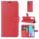 For Samsung Galaxy A52 5G / 4G Retro Calf Pattern Buckle Horizontal Flip Leather Case with Holder & Card Slots & Wallet (Red) - 1