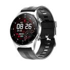 E13 1.28 inch IPS Color Screen Smart Watch, IP68 Waterproof, Silicone Watchband,Support Heart Rate Monitoring/Blood Pressure Monitoring/Blood Oxygen Monitoring/Sleep Monitoring(Silver) - 1