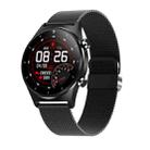 E13 1.28 inch IPS Color Screen Smart Watch, IP68 Waterproof, Steel Watchband, Support Heart Rate Monitoring/Blood Pressure Monitoring/Blood Oxygen Monitoring/Sleep Monitoring(Black) - 1