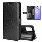 For Xiaomi Redmi Note 9 4G R64 Texture Single Horizontal Flip Protective Case with Holder & Card Slots & Wallet& Photo Frame(Black) - 1