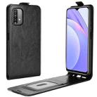 For Xiaomi Redmi Note 9 4G R64 Texture Single Vertical Flip Leather Protective Case with Card Slots & Photo Frame(Black) - 1