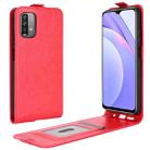 For Xiaomi Redmi Note 9 4G R64 Texture Single Vertical Flip Leather Protective Case with Card Slots & Photo Frame(Red) - 1