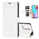 For Samsung Galaxy A52 5G / 4G  R64 Texture Single Horizontal Flip Protective Case with Holder & Card Slots & Wallet& Photo Frame(White) - 1