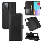 For Samsung Galaxy A52 5G / 4G  Dual-side Magnetic Buckle Horizontal Flip Leather Case with Holder & Card Slots & Wallet(Black) - 1