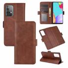 For Samsung Galaxy A52 5G / 4G Dual-side Magnetic Buckle Horizontal Flip Leather Case with Holder & Card Slots & Wallet(Brown) - 1