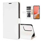 For Samsung Galaxy A72 5G / 4G R64 Texture Single Horizontal Flip Protective Case with Holder & Card Slots & Wallet& Photo Frame(White) - 1