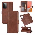 For Samsung Galaxy A72 5G / 4G Dual-side Magnetic Buckle Horizontal Flip Leather Case with Holder & Card Slots & Wallet(Brown) - 1