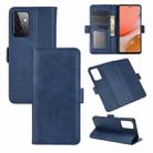 For Samsung Galaxy A72 5G / 4G Dual-side Magnetic Buckle Horizontal Flip Leather Case with Holder & Card Slots & Wallet(Dark Blue) - 1