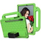 For Galaxy Tab S8 / Galaxy Tab S7 T870/T875 Diamond Series EVA  Anti-Fall Shockproof Sleeve Protective Shell Case with Holder & Strap(Green) - 2