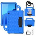 For Huawei  MediaPad T5 10.1 Diamond Series EVA  Anti-Fall Shockproof Sleeve Protective Shell Case with Holder & Strap(Blue) - 1