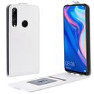 Crazy Horse Vertical Flip Leather Protective Case for Huawei Y9 Prime 2019(white) - 1