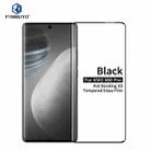 For vivo X60 Pro PINWUYO 9H 3D Hot Bending Tempered Glass Film(Black) - 1