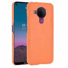 For Nokia 5.4 Shockproof Crocodile Texture PC + PU Case(Orange) - 1