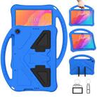 For Huawei MatePad T 10s 10.1 EVA Flat Anti Falling Protective Case Shell with Holder(Blue) - 1