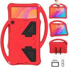 For Huawei MatePad T 10s 10.1 EVA Flat Anti Falling Protective Case Shell with Holder(Red) - 1