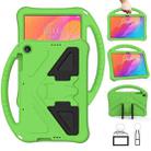 For Huawei MatePad T 10s 10.1 EVA Flat Anti Falling Protective Case Shell with Holder(Green) - 1