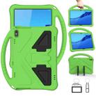 For Huawei MediaPad T5 10.1 EVA Flat Anti Falling Protective Case Shell with Holder(Green) - 1