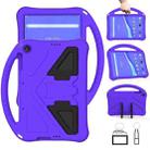 For Lenovo Tab M10 TB-X505F EVA Flat Anti Falling Protective Case Shell with Holder(Purple) - 1