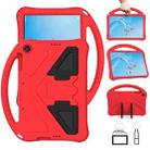 For Lenovo Tab P10 TB-X705F/L EVA Flat Anti Falling Protective Case Shell with Holder(Red) - 1