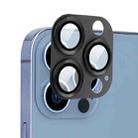 For iPhone 13 Pro / 13 Pro Max ENKAY Aluminium Alloy + Tempered Glass Camera Lens Cover (Black) - 1