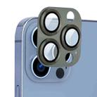 For iPhone 13 Pro / 13 Pro Max ENKAY Aluminium Alloy + Tempered Glass Camera Lens Cover (Blackish Green) - 1