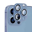 For iPhone 13 Pro / 13 Pro Max ENKAY Aluminium Alloy + Tempered Glass Camera Lens Cover (Sierra Blue) - 1