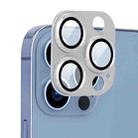 For iPhone 13 Pro / 13 Pro Max ENKAY Aluminium Alloy + Tempered Glass Camera Lens Cover (Silver) - 1