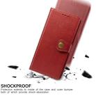 For Huawei Mate 40 Pro Retro Solid Color Leather Buckle Phone Case with Lanyard & Photo Frame & Card Slot & Wallet & Stand Function(Red) - 6