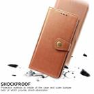 For Huawei Mate 40 Pro Retro Solid Color Leather Buckle Phone Case with Lanyard & Photo Frame & Card Slot & Wallet & Stand Function(Brown) - 6