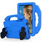For Galaxy Tab A 7.0 T280/T285 EVA Material Children Flat Anti Falling Cover Protective Shell With Thumb Bracket(Blue) - 1
