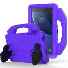 For Galaxy Tab A 7.0 T280/T285 EVA Material Children Flat Anti Falling Cover Protective Shell With Thumb Bracket(Purple) - 1