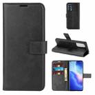 For OPPO Reno5 Pro 5G Retro Calf Pattern Buckle Horizontal Flip Leather Case with Holder & Card Slots & Wallet (Black) - 1