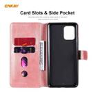 For Samsung Galaxy A42 5G ENKAY Hat-Prince Horizontal Flip PU Leather Case with Holder & Card Slots & Wallet(Pink) - 4