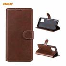For Samsung Galaxy A42 5G ENKAY Hat-Prince Horizontal Flip PU Leather Case with Holder & Card Slots & Wallet(Brown) - 1