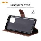 For Samsung Galaxy A42 5G ENKAY Hat-Prince Horizontal Flip PU Leather Case with Holder & Card Slots & Wallet(Brown) - 3