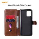 For Samsung Galaxy A42 5G ENKAY Hat-Prince Horizontal Flip PU Leather Case with Holder & Card Slots & Wallet(Brown) - 4