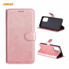For Samsung Galaxy A52 5G / 4G ENKAY Hat-Prince Horizontal Flip PU Leather Case with Holder & Card Slots & Wallet(Pink) - 1