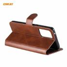 For Samsung Galaxy A52 5G / 4G ENKAY Hat-Prince Horizontal Flip PU Leather Case with Holder & Card Slots & Wallet(Brown) - 2